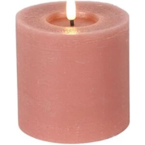 Countryfield Countryfield LED Stub candle Rustic 10 cm - Pink