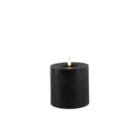 Countryfield LED Stub candle Rustic 10 cm - Black