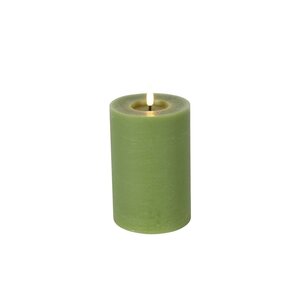 Countryfield Country LED Stub Candle rustique 15 cm - vert clair