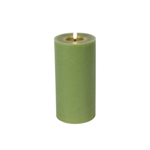 Countryfield Country LED Stub Candle rustique 20 cm - vert clair