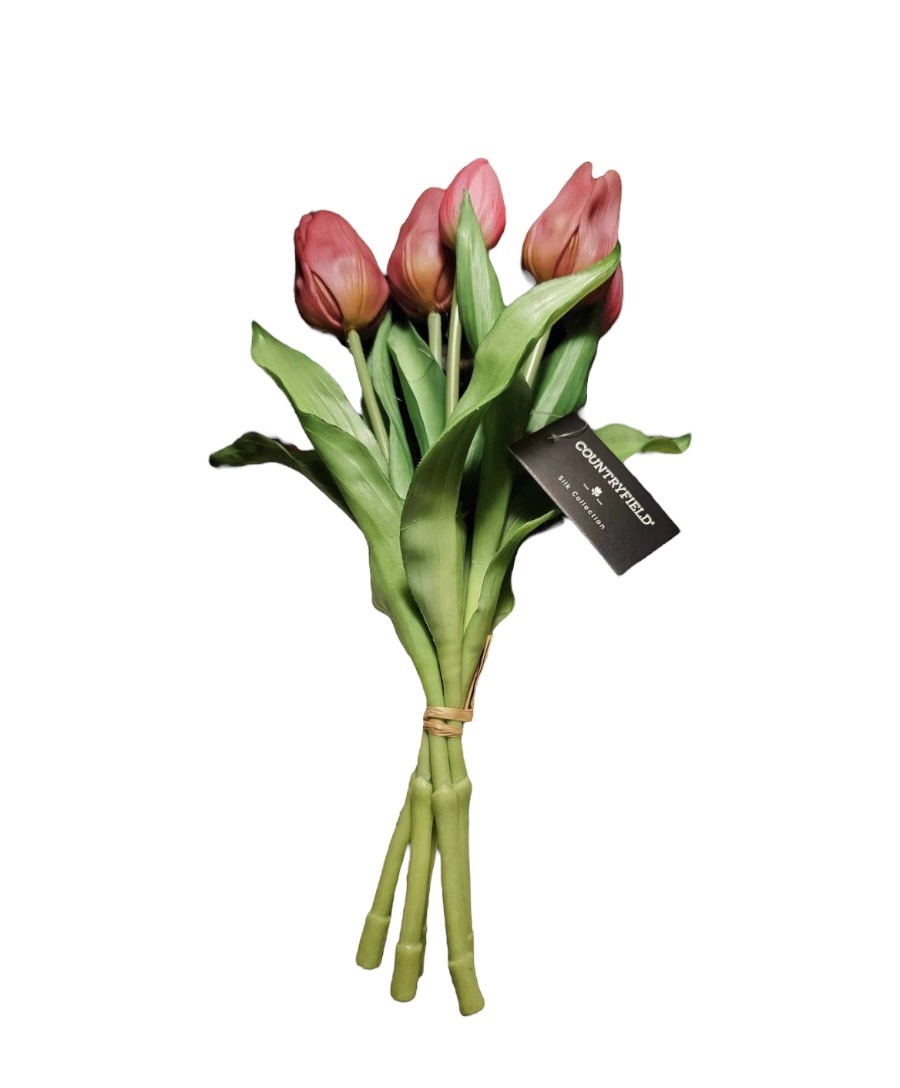 Künstliche Blumen Tulpia Bouquet 30 | Wohnen Webshop - | Zubehör lila - Hause Yellow cm und Dekoration zu