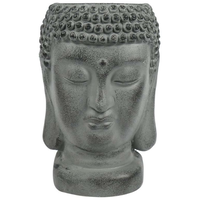 Flowerpot Bouddha van Steen 29 cm - noir