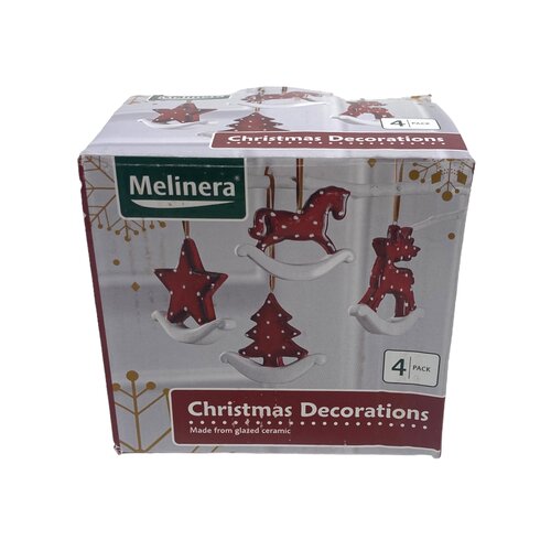 Melinera Melinera Decorative Christmas Hangers - 4 pieces