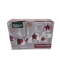 Melinera Decoratieve kerstbellen - 6 stuks