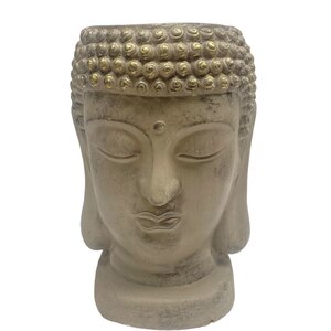 Blumepot Buddha van Steen 29 cm - Taupe