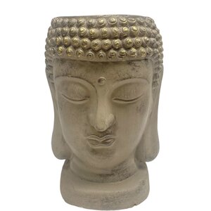 Flowerpot Buddha Van Steen 29 cm - Taupe