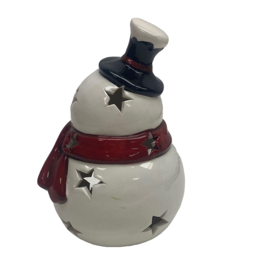 Melinera Bonhomme de neige décoratif de Melinera avec blanc chaud blanc