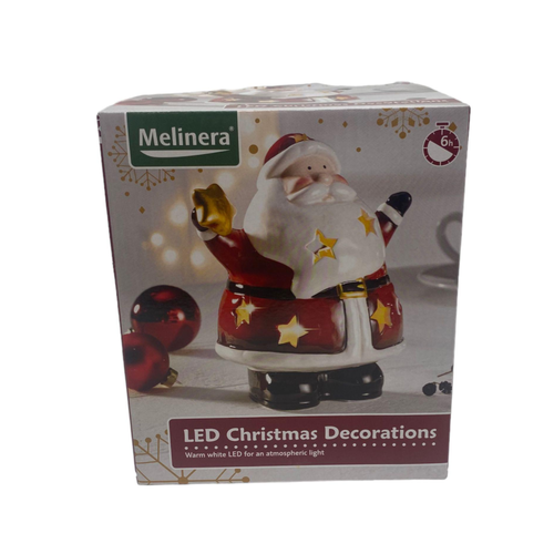 Melinera Melinera dekorative Weihnachtsklaus mit LED warmem Weiß