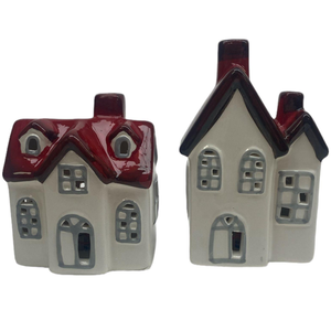 Melinera Melina Decorative Christmas Houses with LED - 2 pieces