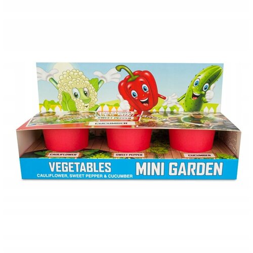 Mini -week set vegetables 3 jars - 19 cm x 7 cm