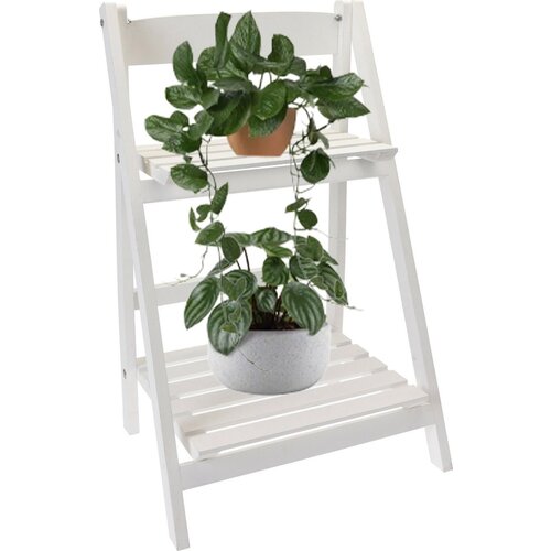 Pro Garden Rack de plante de jardin pro 66 cm - blanc