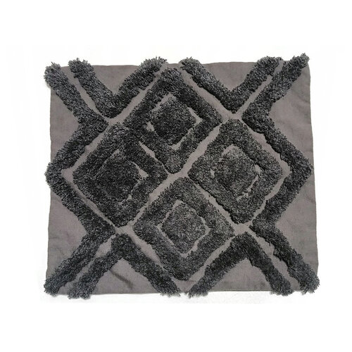 Couvercle de coussin avec motif 39 x 39 cm - gris