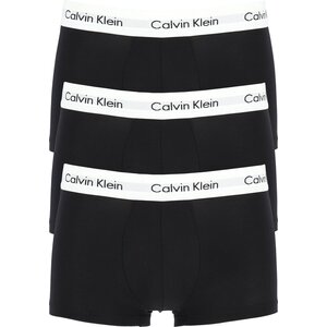 Calvin Klein Calvin Klein 3 - Trunks à basse hausse des hommes - Black - Taille S