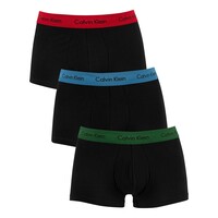 Calvin Klein Heren 3-Pack Low Rise Trunk Boxershort - Zwart - Maat L