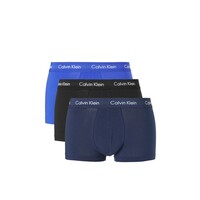 Calvin Klein Low Rise Onderbroek 3-Pack Mannen Zwart/Blauw - Maat L