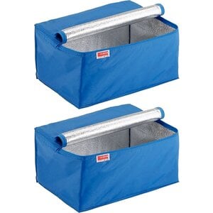 Sunware Bolsa nevera cuadrada Sunware azul para caja plegable de 32 litros - Juego de 2 piezas Sunware Bolsa nevera cuadrada Sunware azul para caja plegable de 32 litros - Juego de 2 piezas