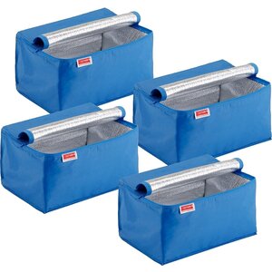 Sunware Sunware Square Cooler Sac bleu pour pliage caisse 24 litres - Ensemble de 4 pièces