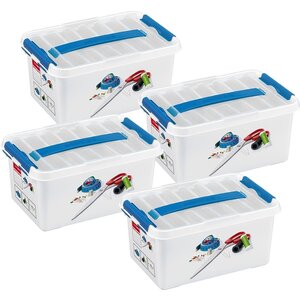 Sunware Sunware Q -Line Sewing box with deployment/division of 6 liter - Set of 4 pieces