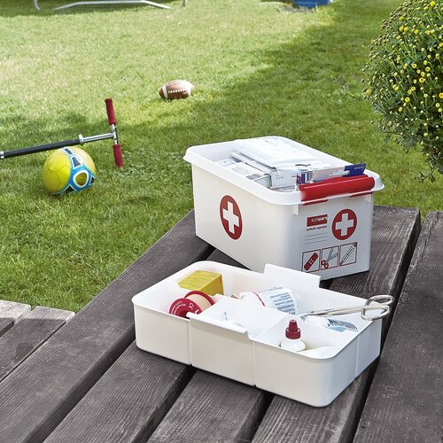 Sunware Sunware Q-line first aid box with insert/division 6 liters - Set of 2 pieces