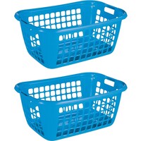 Sunware Basic laundry basket blue 65 cm - Set of 2 pieces