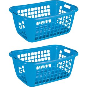 Sunware Sunware Basic Laundry Panier bleu 65 cm - Ensemble de 2 pièces