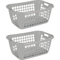 Sunware Basic laundry basket gray 65 cm - Set of 2 pieces