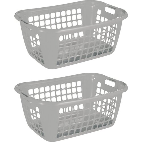 Sunware Sunware Basic laundry basket gray 65 cm - Set of 2 pieces