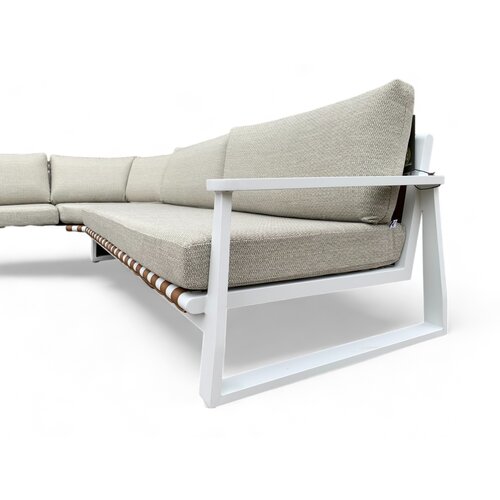 Mondial Living Loungeset / Hoekset Molvena | Aluminium Frame Wit