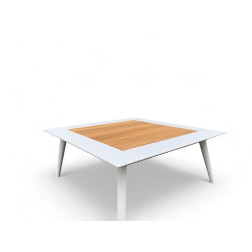 Mondial Living Ensemble de salon / Ensemble d'angle Bergamo Blanc avec table basse