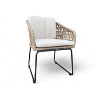 Garden chair / dining chair Knox Sahara braided rope