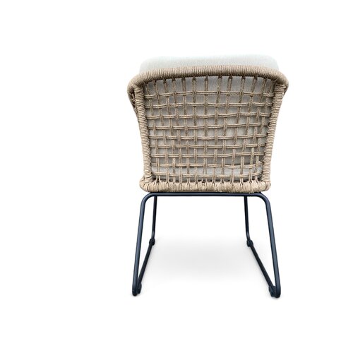 Mondial Living Tuinstoel / Eetstoel Knox Sahara gevlochten Touw