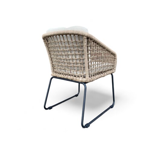 Mondial Living Tuinstoel / Eetstoel Knox Sahara gevlochten Touw