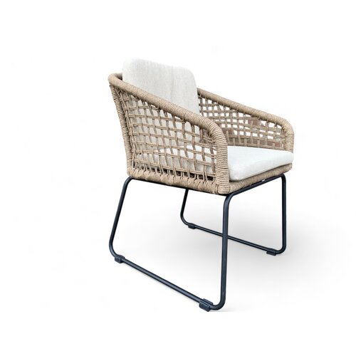 Mondial Living Tuinstoel / Eetstoel Knox Sahara gevlochten Touw