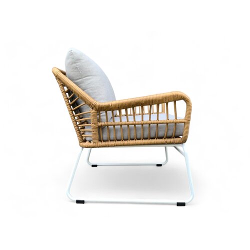 Mondial Living Salon de jardin Megan Bamboo comprenant 2 tables