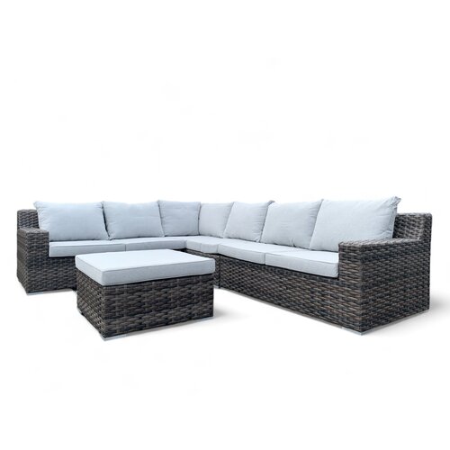 Mondial Living Loungeset / Eckset Nashville inklusive Hocker