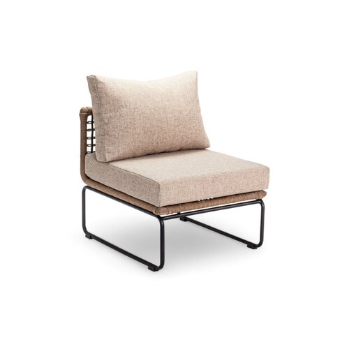 Mondial Living Loungeset / Eckset Knox Taupe inklusive Hocker