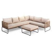 Loungeset / Hoekset Knox Taupe inclusief Hocker