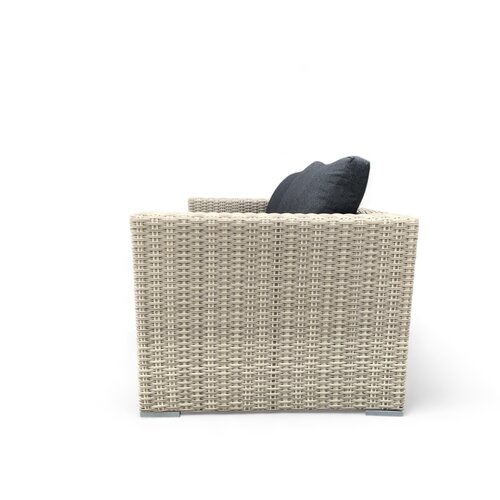 Mondial Living Loungebank Santander Beige incl. kussens Antraciet