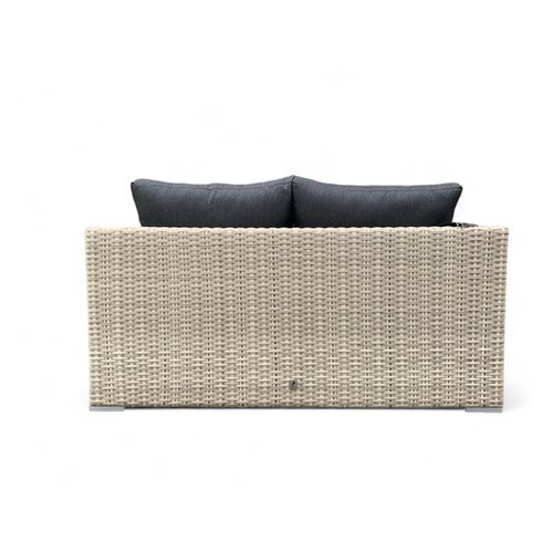 Mondial Living Loungebank Santander Beige incl. kussens Antraciet