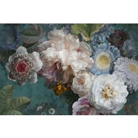 Glasmalerei Blumen 3D - 120 x 180 cm
