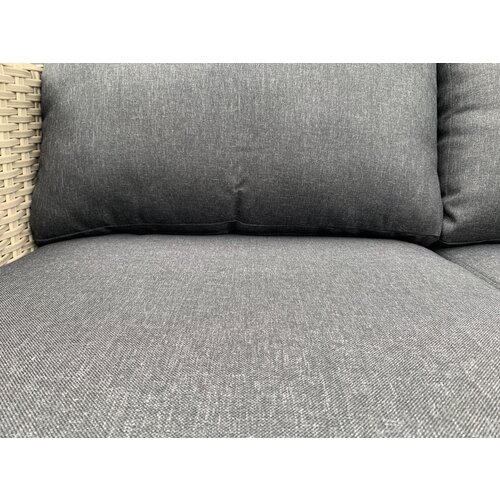 Mondial Living Lounge sofa Santander Beige incl. cushions Anthracite