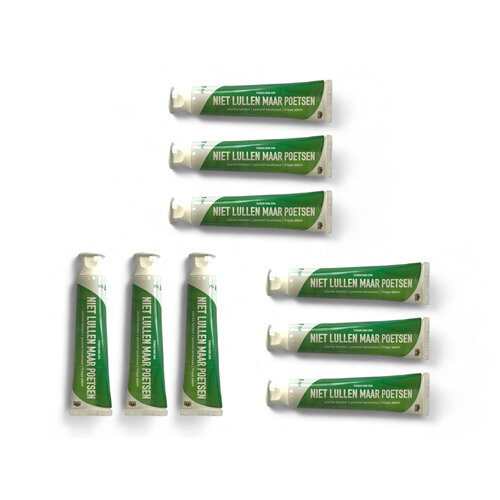 Rotterdam Toothpaste "Don't talk, just brush" - 9 tubes of 75 ml