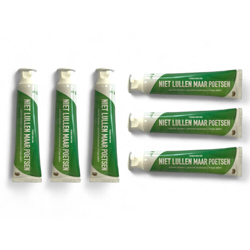 Rotterdam Toothpaste "Don't talk, just brush" - 6 tubes of 75 ml