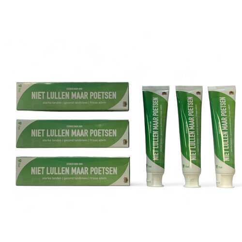 Rotterdam Toothpaste "Don't talk, just brush" - 3 tubes of 75 ml