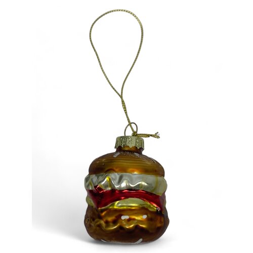 Glass Christmas Ornaments Pizza - Set of 3