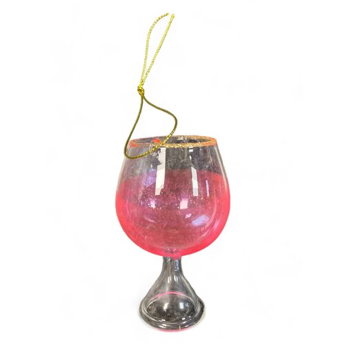 Glas-Weihnachtsornamente Bubbly Pink – 3er-Set