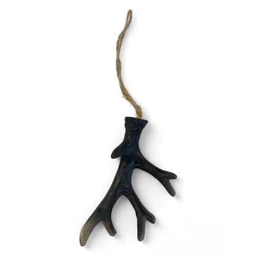 Cintre Décoratif en Bois de Cerf - Noir - 9 cm