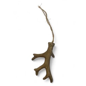 Cintre Décoratif en Bois de Cerf - Marron - 9 cm