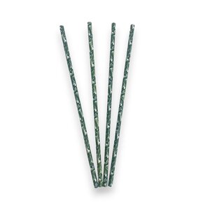 Party Stars Paper Straws Jungle per 12