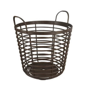 Storage basket Eco Wood Dark - 37.5 x 40 cm